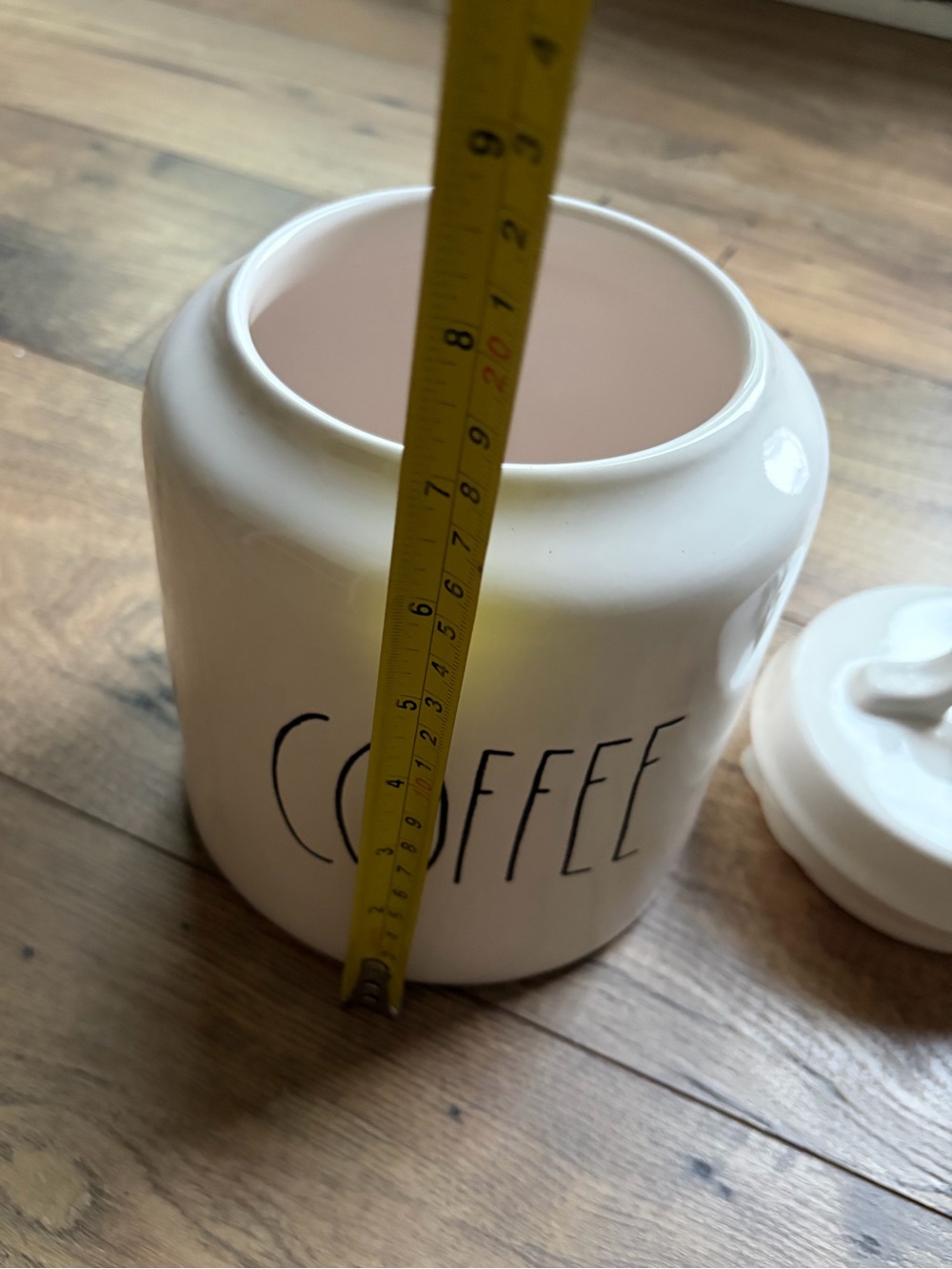 Rae Dunn Large Cream Ceramic COFFEE Canister with Black Lettering - Picture 14 of 14